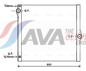 Radiateur moteur (Radiateur de refroidissement) AVA Deutschland GmbH ref. BWA2436