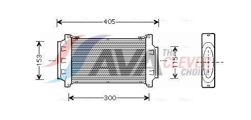 Intercooler, échangeur (Refroidisseur d'air) AVA Deutschland GmbH ref. BWA4262