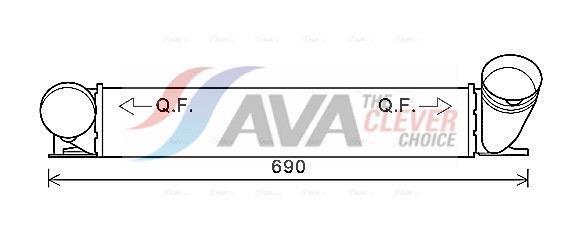 Intercooler permutador ar-ar AVA Deutschland GmbH BWA4482