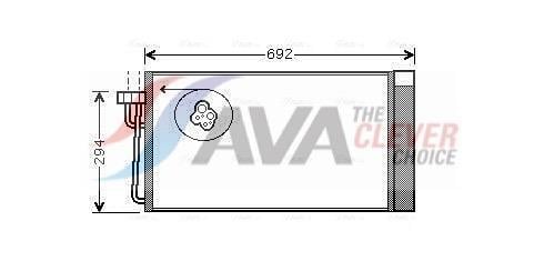 Condenseur, climatisation (Radiateur de climatisation) AVA Deutschland GmbH BWA5273D