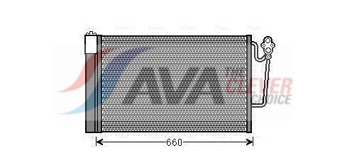 Condenseur, climatisation (Radiateur de climatisation) AVA Deutschland GmbH BWA5363D