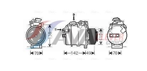 Compressor de climatização AVA Deutschland GmbH ref. BWAK387