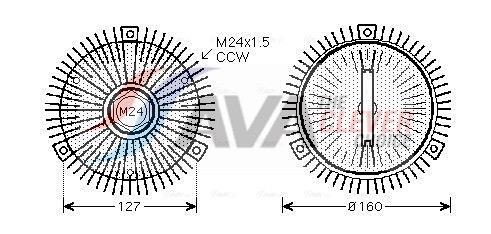 Acoplamento viscoso AVA Deutschland GmbH ref. BWC323