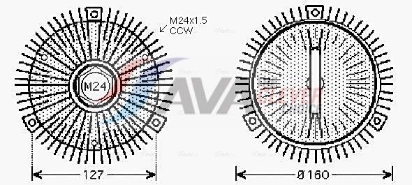 Acoplamento viscoso AVA Deutschland GmbH ref. BWC391