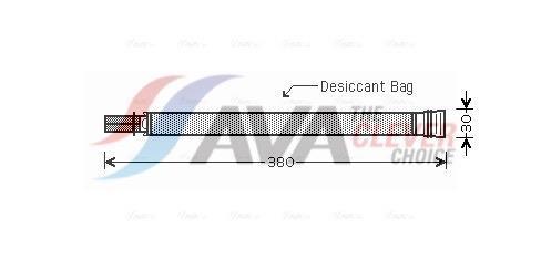Filtre déshydrateur du circuit de climatisation AVA Deutschland GmbH ref. BWD313