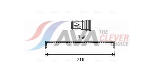 Filtre déshydrateur du circuit de climatisation AVA Deutschland GmbH ref. BWD439