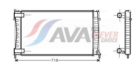 Radiateur moteur (Radiateur de refroidissement) AVA Deutschland GmbH CN2144