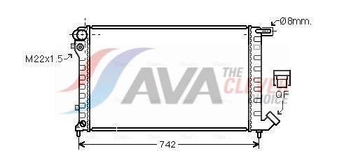 Radiateur moteur (Radiateur de refroidissement) AVA Deutschland GmbH CN2145