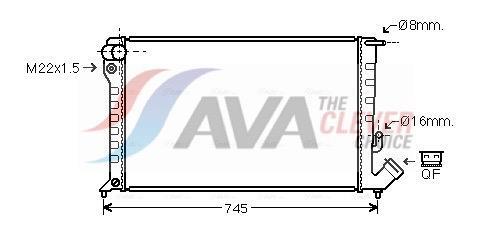Radiateur moteur (Radiateur de refroidissement) AVA Deutschland GmbH CN2152