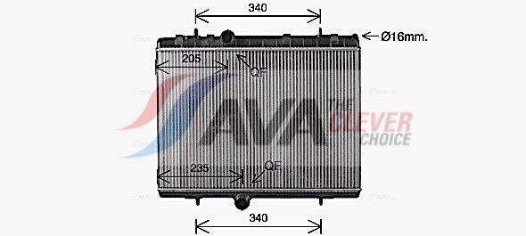 Radiateur moteur (Radiateur de refroidissement) AVA Deutschland GmbH ref. CN2334