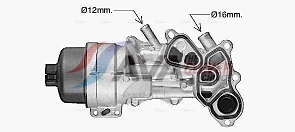 Radiateur d'huile moteur (Refroidisseur d'huile moteur) AVA Deutschland GmbH ref. CN3337H