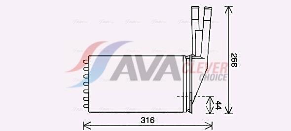 Radiateur de chauffage AVA Deutschland GmbH ref. CN6313