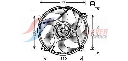 Ventilador do motor AVA Deutschland GmbH ref. CN7529