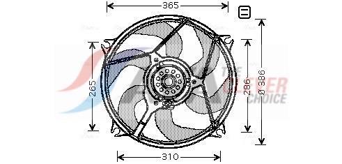 Ventilador do motor AVA Deutschland GmbH ref. CN7531