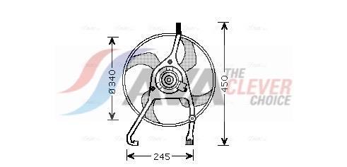 Ventilador do motor AVA Deutschland GmbH ref. CN7538