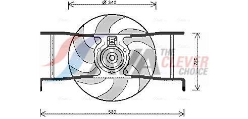 Ventilador do motor AVA Deutschland GmbH ref. CN7545