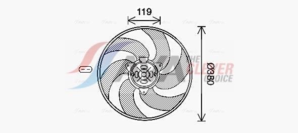 Ventilador do motor AVA Deutschland GmbH ref. CN7555