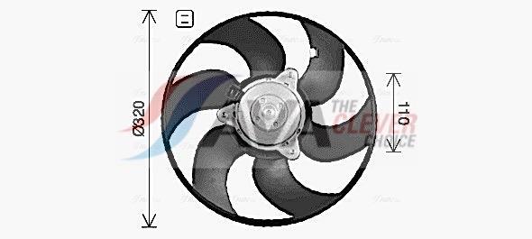 Ventilador do motor AVA Deutschland GmbH ref. CN7557