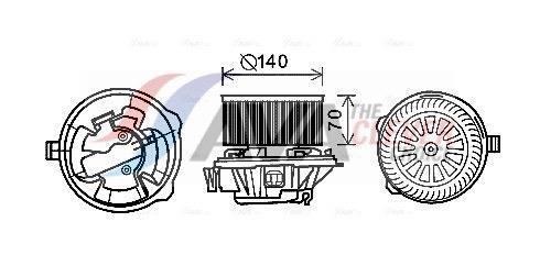 Ventilador habitáculo AVA Deutschland GmbH ref. CN8288