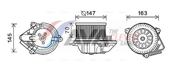 Ventilador habitáculo AVA Deutschland GmbH ref. CN8293
