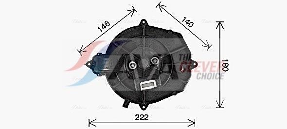 Pulseur d'air habitacle (Ventilateur habitacle) AVA Deutschland GmbH ref. CN8335