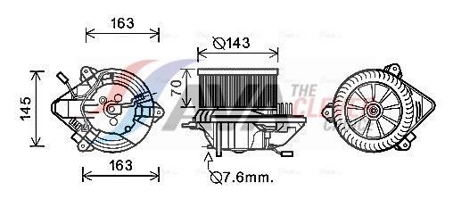 Ventilador habitáculo AVA Deutschland GmbH ref. CN8508