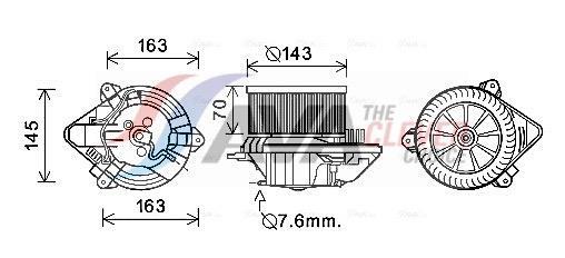 Ventilador habitáculo AVA Deutschland GmbH ref. CN8510