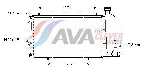 Radiateur moteur (Radiateur de refroidissement) AVA Deutschland GmbH ref. CNA2033