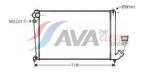 Radiateur moteur (Radiateur de refroidissement) AVA Deutschland GmbH ref. CNA2105