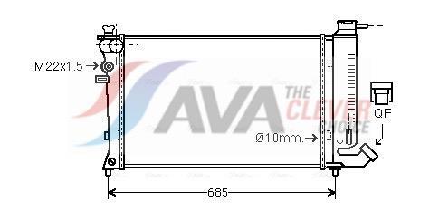 Radiateur moteur (Radiateur de refroidissement) AVA Deutschland GmbH ref. CNA2112