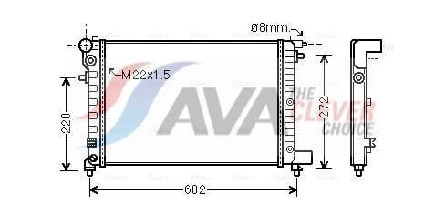 Radiateur moteur (Radiateur de refroidissement) AVA Deutschland GmbH ref. CNA2120