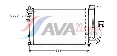 Radiateur moteur (Radiateur de refroidissement) AVA Deutschland GmbH ref. CNA2135