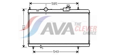Radiateur moteur (Radiateur de refroidissement) AVA Deutschland GmbH ref. CNA2228