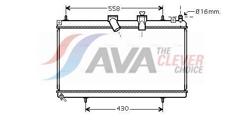 Radiateur moteur (Radiateur de refroidissement) AVA Deutschland GmbH ref. CNA2229