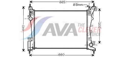 Radiateur moteur (Radiateur de refroidissement) AVA Deutschland GmbH ref. CNA2261
