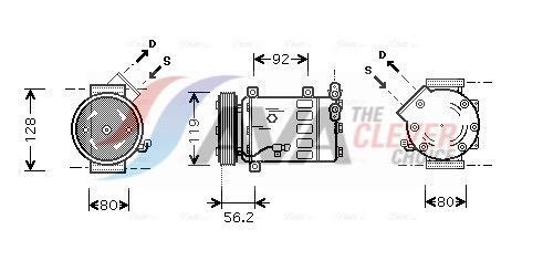 Compressor de climatização AVA Deutschland GmbH ref. CNAK237