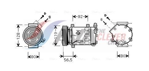 Compresor, aire acondicionado AVA Deutschland GmbH ref. CNAK242