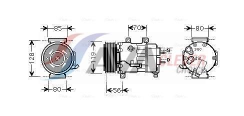 Compresor, aire acondicionado AVA Deutschland GmbH ref. CNAK256