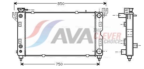 Radiateur moteur (Radiateur de refroidissement) AVA Deutschland GmbH ref. CR2028