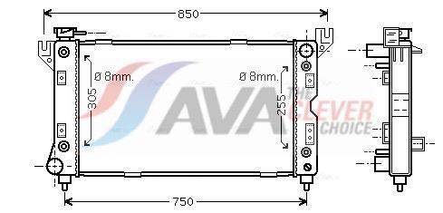 Radiateur moteur (Radiateur de refroidissement) AVA Deutschland GmbH ref. CR2029