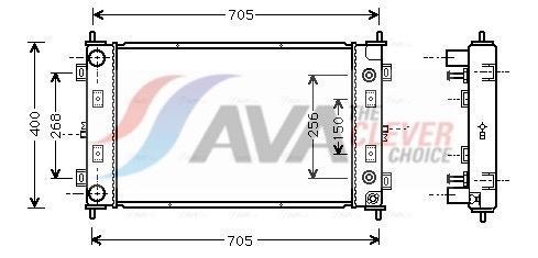 Radiateur moteur (Radiateur de refroidissement) AVA Deutschland GmbH ref. CR2034