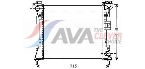 Radiateur moteur (Radiateur de refroidissement) AVA Deutschland GmbH ref. CR2104