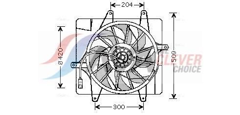 Ventilateur de refroidissement du moteur (Motoventilateur) AVA Deutschland GmbH CR7505