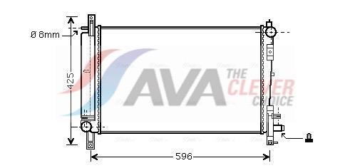 Radiateur moteur (Radiateur de refroidissement) AVA Deutschland GmbH ref. CRA2080