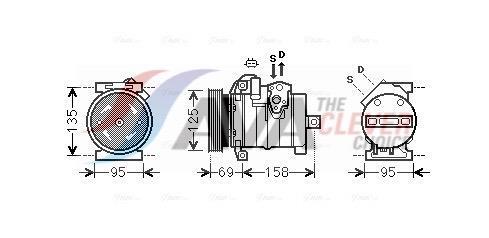 Compresor, aire acondicionado AVA Deutschland GmbH ref. CRAK130