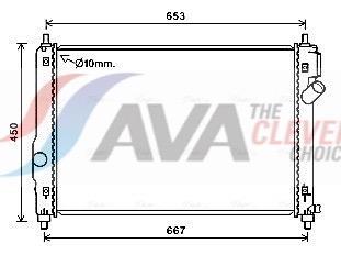Radiateur moteur (Radiateur de refroidissement) AVA Deutschland GmbH ref. CT2064