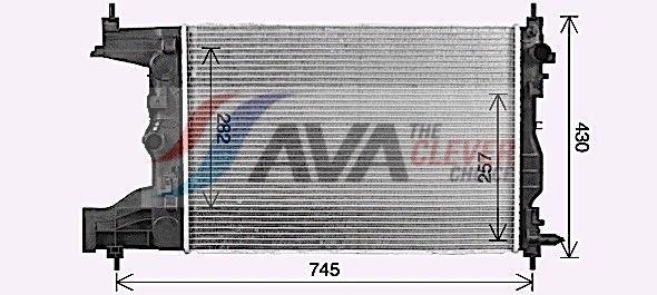 Radiateur moteur (Radiateur de refroidissement) AVA Deutschland GmbH ref. CT2072