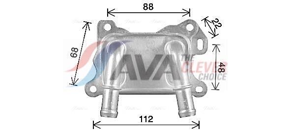 Radiateur d'huile moteur (Refroidisseur d'huile moteur) AVA Deutschland GmbH ref. DA3017