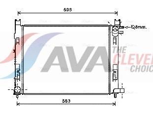 Radiateur moteur (Radiateur de refroidissement) AVA Deutschland GmbH ref. DAA2008