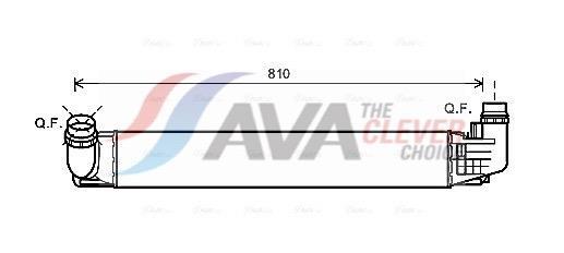 Intercooler permutador ar-ar AVA Deutschland GmbH ref. DAA4009